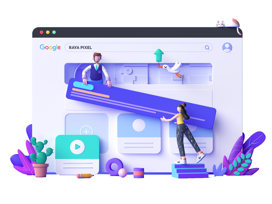 طراحی وبسایت، وب اپلیکیشن، فروشگاه آنلاین و ... با رایاپیکسل